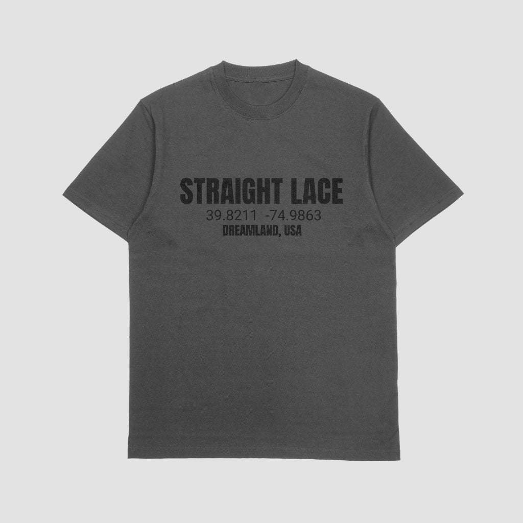 Straight Lace DREAMLAND. T-SHIRT CHARCOAL
