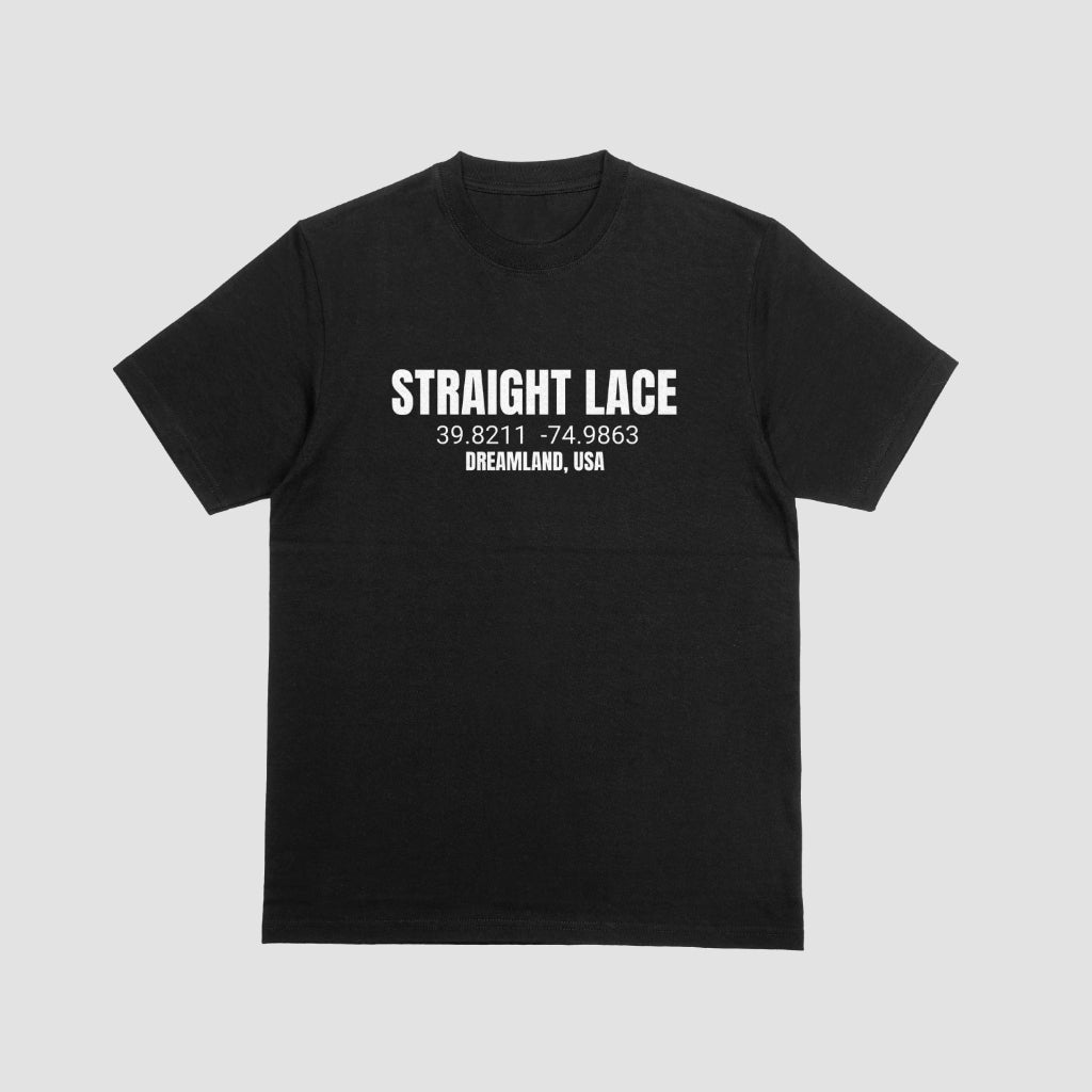Straight Lace DREAMLAND. T Shirt BLACK